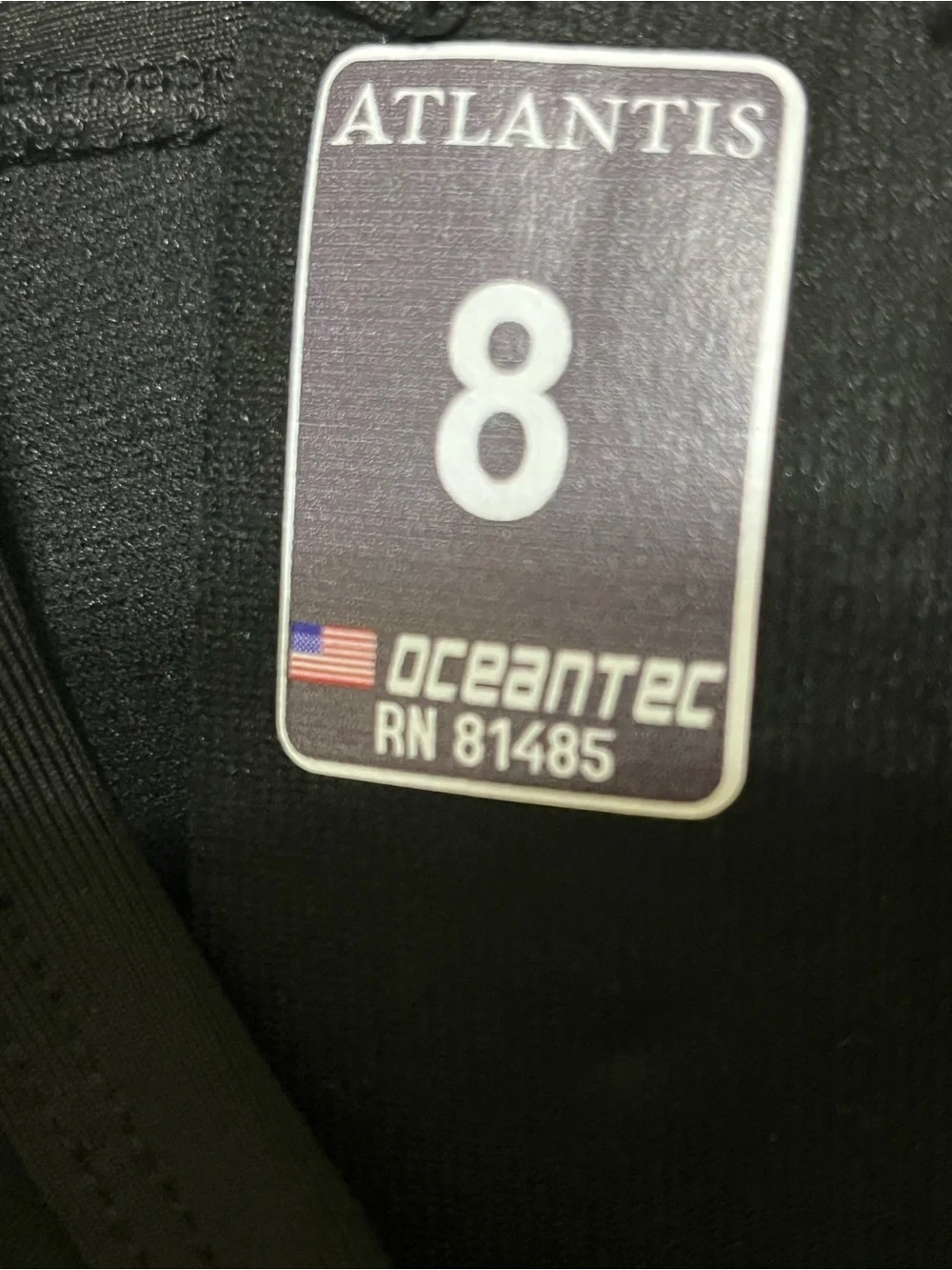 NWT Dolphin Cay Atlantis Ocean Tec Shorty Wetsuit Black Blue Size 8 NEW